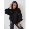 Kadın Uzun Kollu Zincir Detay Iki Iplik Bluz