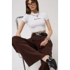 Nepo Baskılı Crop T-Shirt