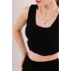 Örme Detaylı Etek Ve Bluz Siyah Takım