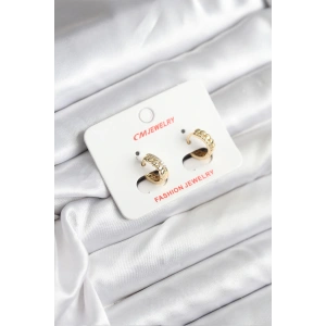 14K Gold Renk Kaplama CM Kadın Küpe