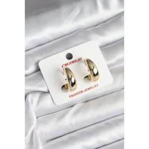 14K Gold Renk Kaplama Halka CM Kadın Küpe