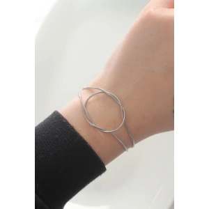 316L Çelik Gümüş Renk Düğüm Model Bileklik