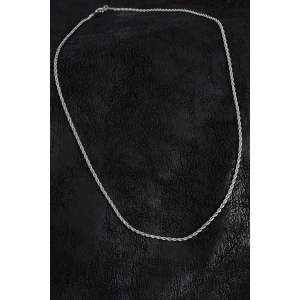 316L Çelik Halat Zincir Model Gümüş Renk Erkek Kolye