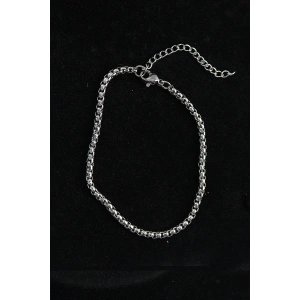 316L Çelik Örgü Model Gümüş Renk Erkek Bileklik