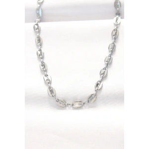 316L Çelik Silver Renk Gemici Zincir Kolye