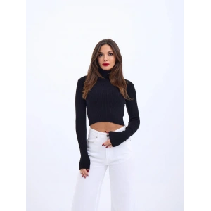 42231 TRİKO BALIKÇI KAZAK-SİYAH