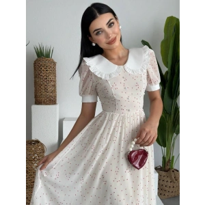 Aversa İnci Detay Şifon Elbise