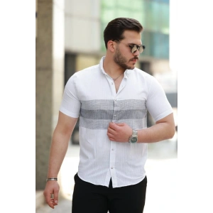 Erkek Desenli Kısa Kollu Gömlek