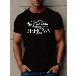 Erkek Jehova Baskılı Süprem T-shirt
