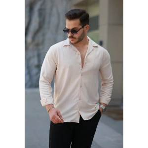 Erkek Kadife Dokulu Uzun Kollu Gömlek