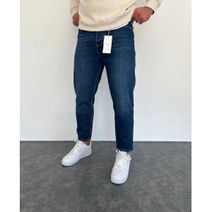 Erkek Lacivert Mom Jean 