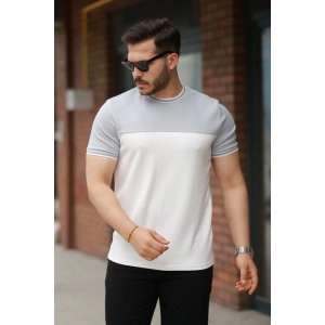 Erkek Parçalı Renk Kısa Kollu Tişört