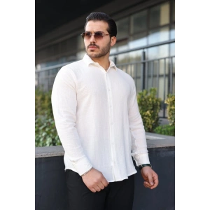 Erkek Uzun Kollu Müslin Kumaş Gömlek