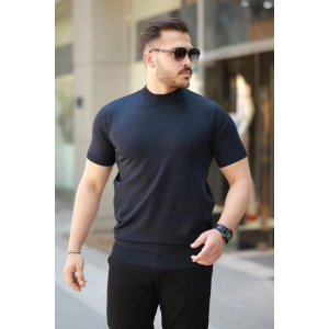 Erkek Yarım Balıkçı Yaka Kısa Kollu Tişört