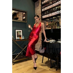 Felicia Sırt Dekolteli Elbise 2583-08