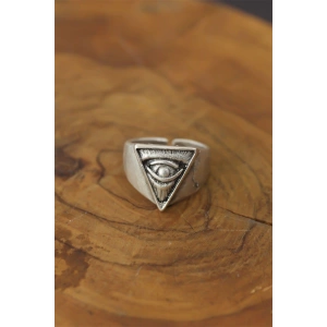 Göz Detay Metal Ayarlanabilir Erkek Yüzük