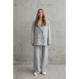 Gri 3-İplik Comfort Ceket Ve Pantolon Takım