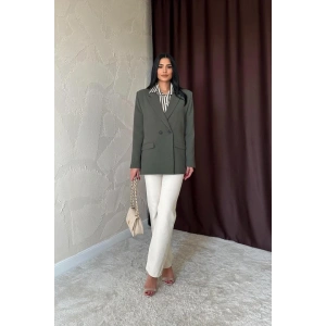 Haki Blazer Ceket