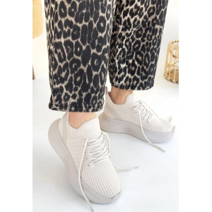 Jindy Bej Triko Bağcıklı Spor  Ayakkabı