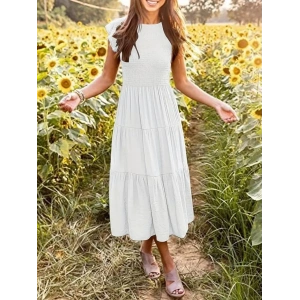 Kadın Kısa Kollu Kolları Volanlı Gipeli Aerobin Elbise