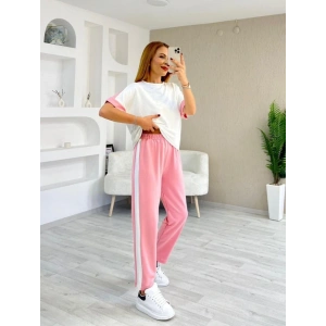 Kadın Modal Dokulu Kumaş Yanı şeritli Takım