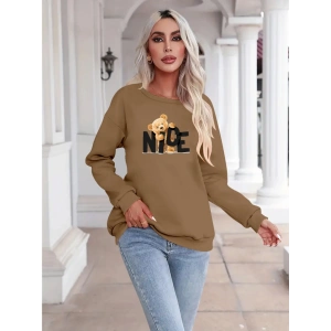 Kadın Uzun Kollu Bisiklet Yaka Viskon Iki Iplik Bluz