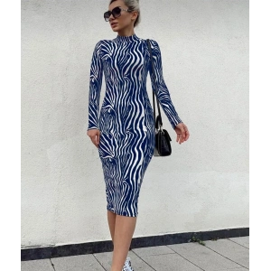 Kadın Uzun Kollu Mikro Midi Elbise