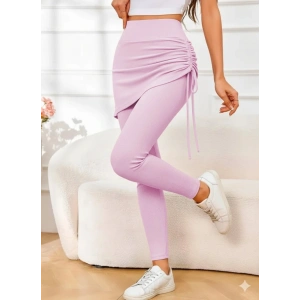 Kadın Yüksek Bel Yandan Büzgülü Alttan Uzun Kaşkorse Tayt Etek