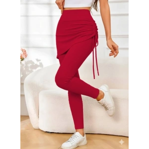 Kadın Yüksek Bel Yandan Büzgülü Alttan Uzun Kaşkorse Tayt Etek