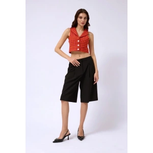 Kazayağı Crop Yelek