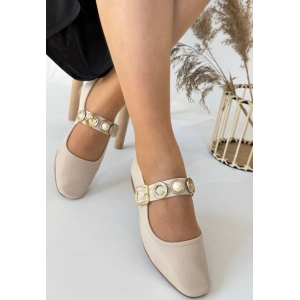 Koope Bej Cilt Babet Ayakkabı