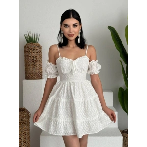 Lucca Kolu Lastikli Mini Elbise