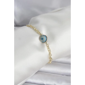 Pirinç Gold Renk Nazar Model Kadın Bileklik