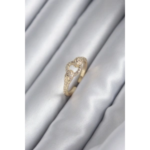 Pirinç Gold Renk Zirkon Taşlı Yılan Model Kadın Yüzük