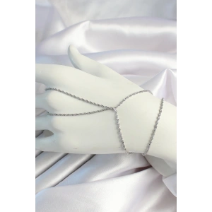 Pirinç Gümüş Renk Burgu Zincirli Şahmeran