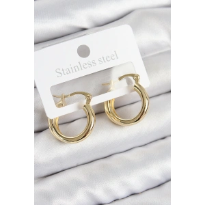 Pirinç Halka Model Gold Renk Kadın Küpe