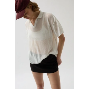 Polo Yaka TransparanT-Shirt