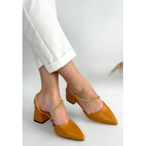 Sista Hardal Cilt Topuklu Ayakkabı