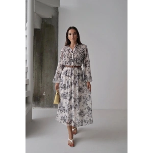 Siyah Biye Detaylı Elbise