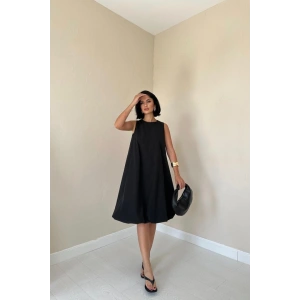 Siyah Comfort Balon Elbise