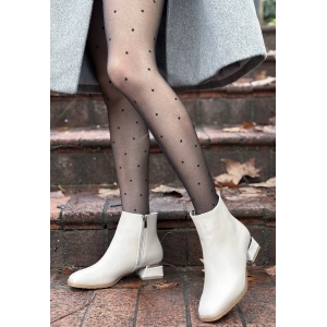 Tonti Bej Cilt Topuklu Bot