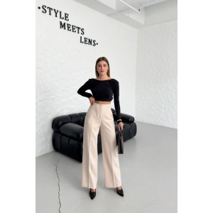 Yüksek Bel Pensli̇ Palazzo Pantolon