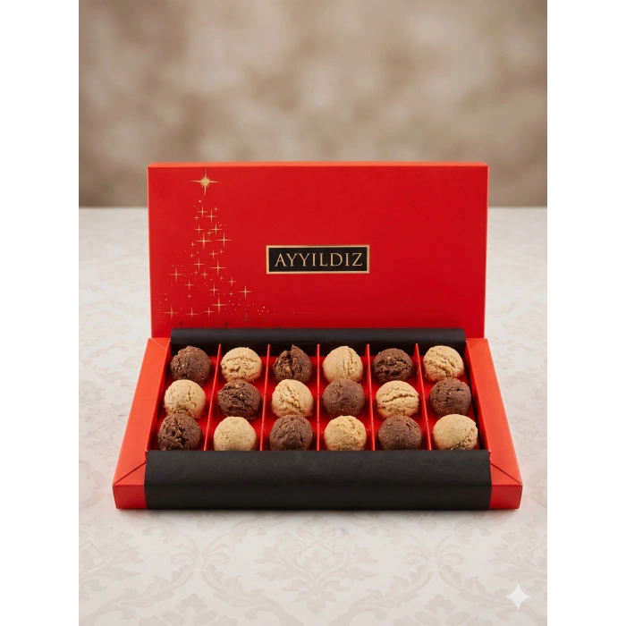 Beyaz Siyah Karışık Çikolatalı Kurabiye 430 gr