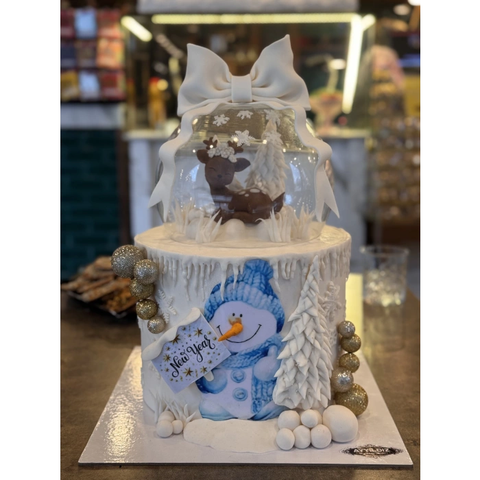 Kar Küresi Pasta 30 Kişilik