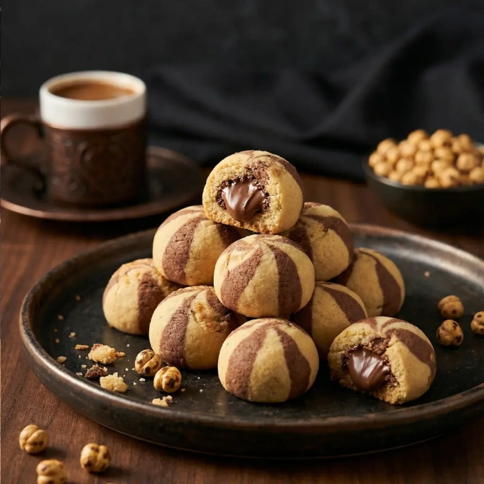 Leblebili Kurabiye Çikolata Dolgulu 360 gr