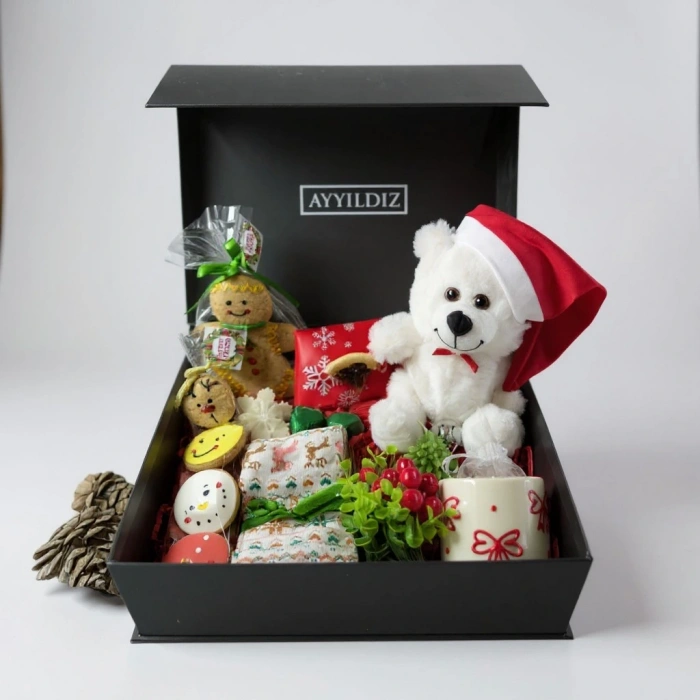 Yeni Yıl Çikolata & Peluş Hediye Kutusu