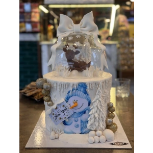 Kar Küresi Pasta 30 Kişilik