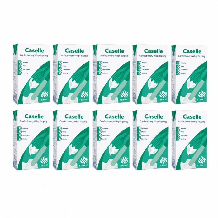 10 lu Caselle Şekerli Bitkisel Sıvı Şanti Sıvı Krema 1 kg x 10 Adet skt 17.02.2027