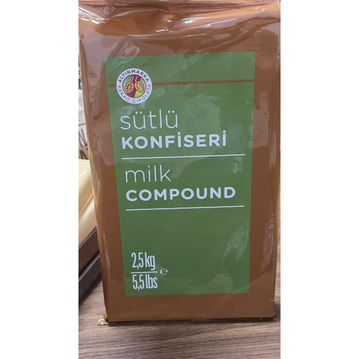 Altınmarka Sütlü Konfiseri Blok Çikolata 2.5 kg