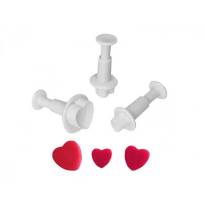 3 lü kalp basmalı kopat küçük boy